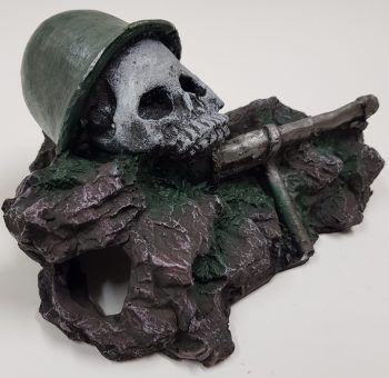 skull and gun